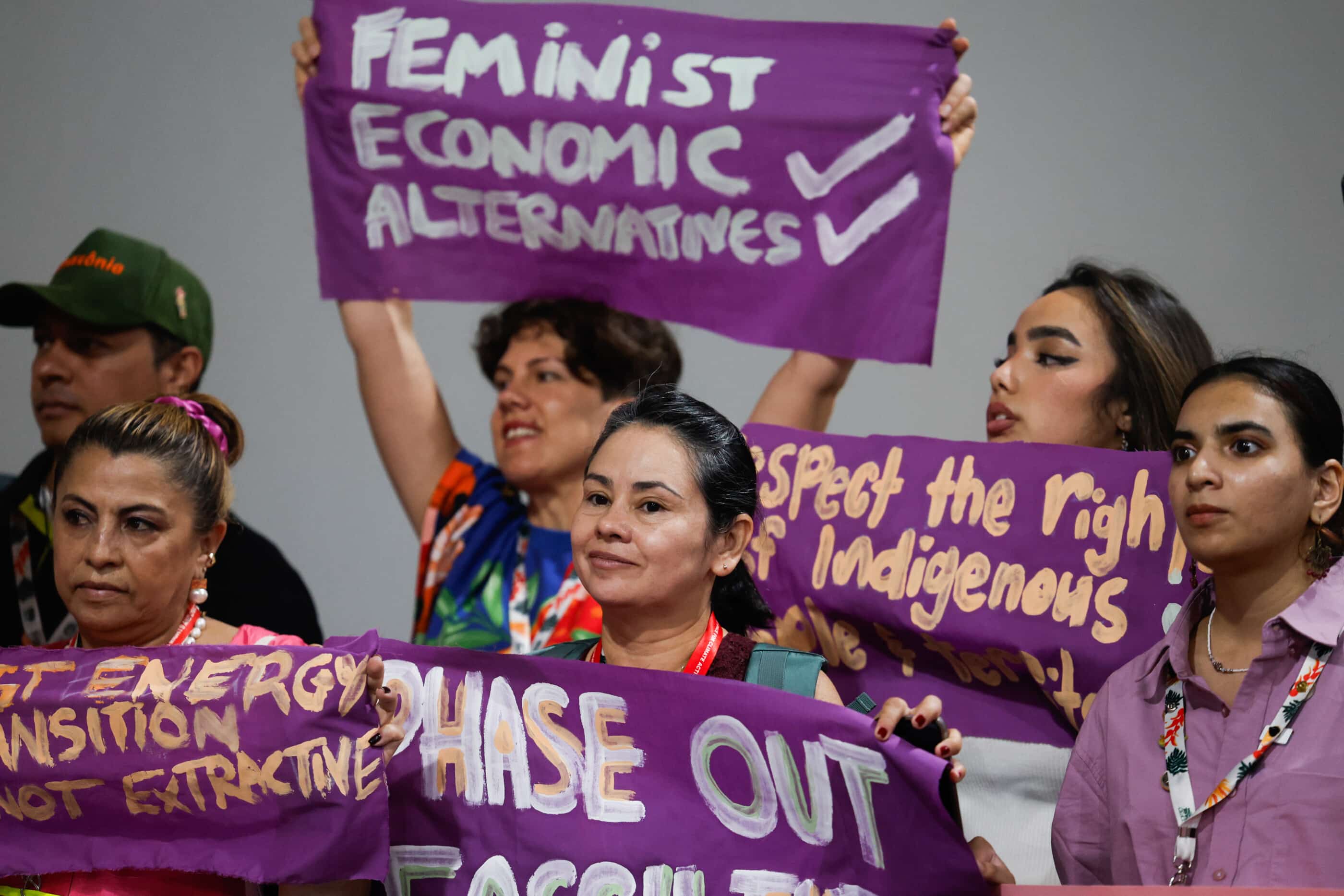 Movimentos feministas protestam na Conferência das Nações Unidas sobre Mudanças Climáticas (COP 30)