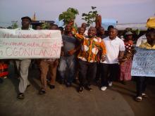 The Movement for the Survival of Ogoni People mobilize on Human Rights Day