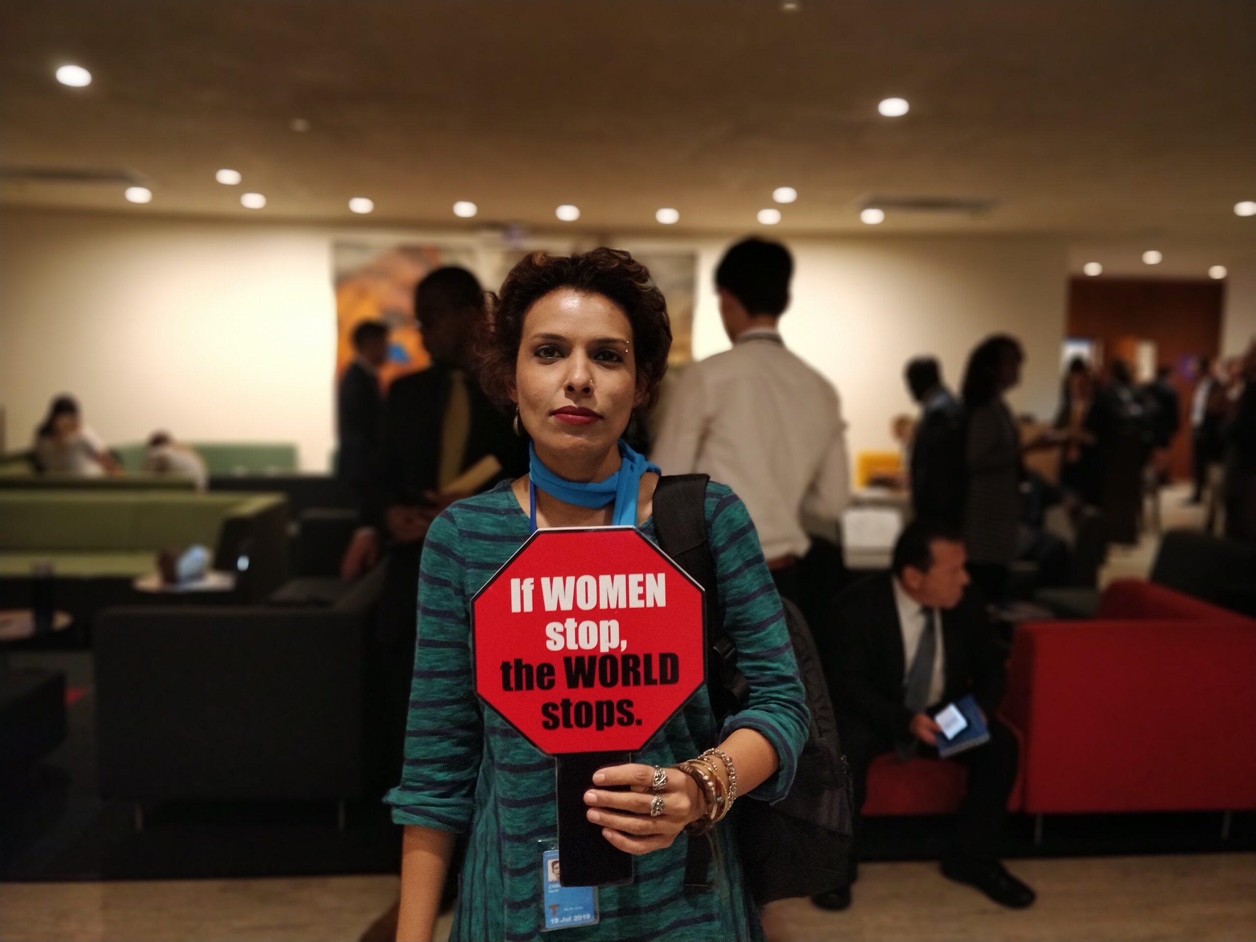 Sarah Pakistan Women Global Strike Bokeh